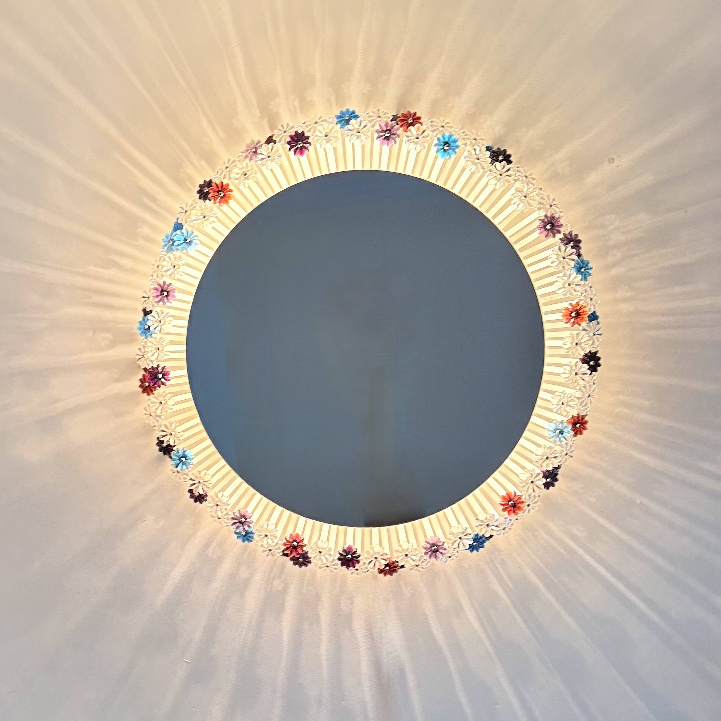 Vintage Back light Mirror by Emil Stejnar for Rupert Nikoll 1950s