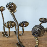 Lot of art deco hammered patères