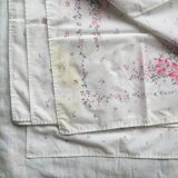 6 serviettes de table rétro motif fleuri vintage