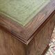 Office cabinet in oak with English leather top from the 1990s.