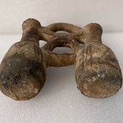 Pichet double terre cuite XVII e siècle ou avant,  Maroc