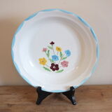 Hollow dish 50s Salins model Jocelyne - flowers
