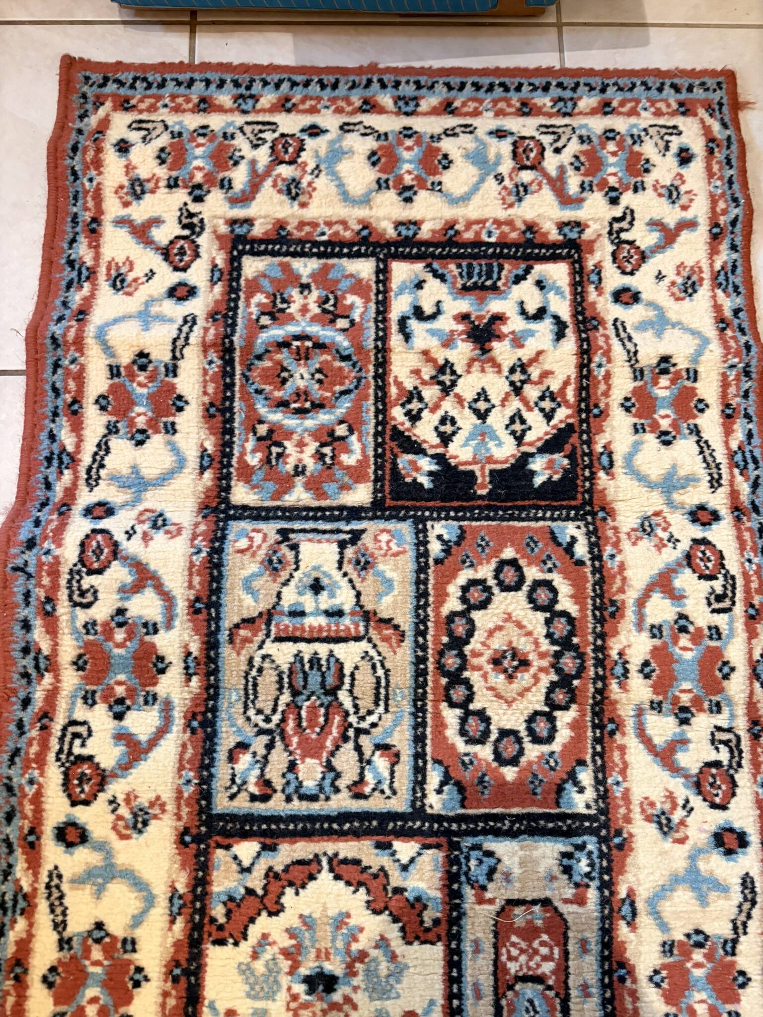 Pair of 2x Wool Ghom Oriental Berber Moroccan Rugs 100x60