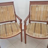 Paire de fauteuils directoire