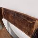 Siège Curule Rare en Bois Sculpté et Cuir Repoussé – Signé P.C. SCAFA Naple