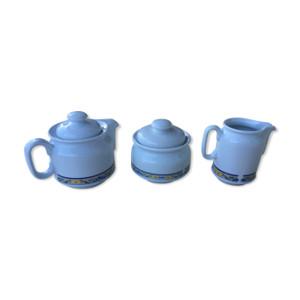 Teapot, milk pot, Capeans porcelain sugar