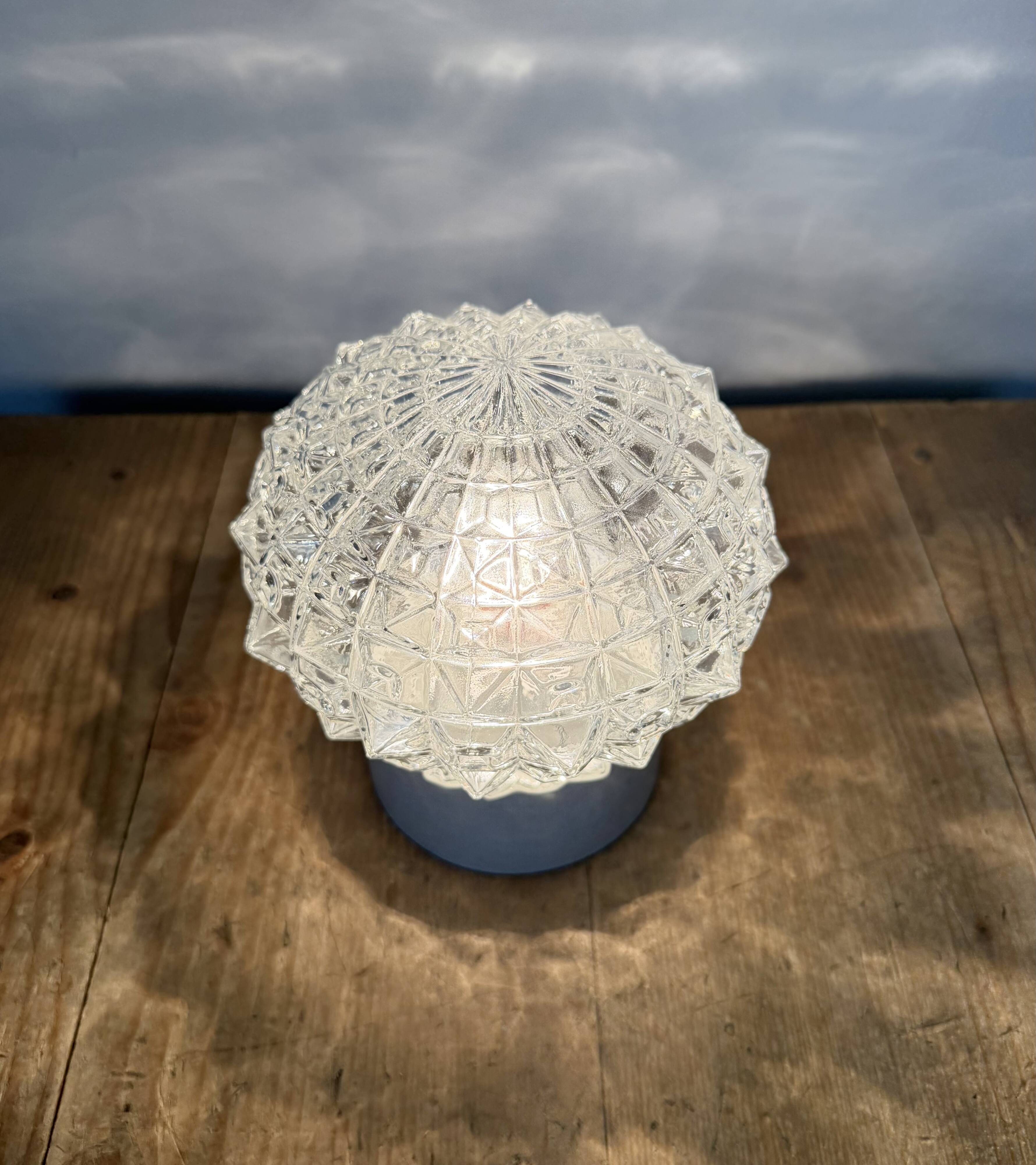 Vintage White Porcelain Ceiling Light, 1970s