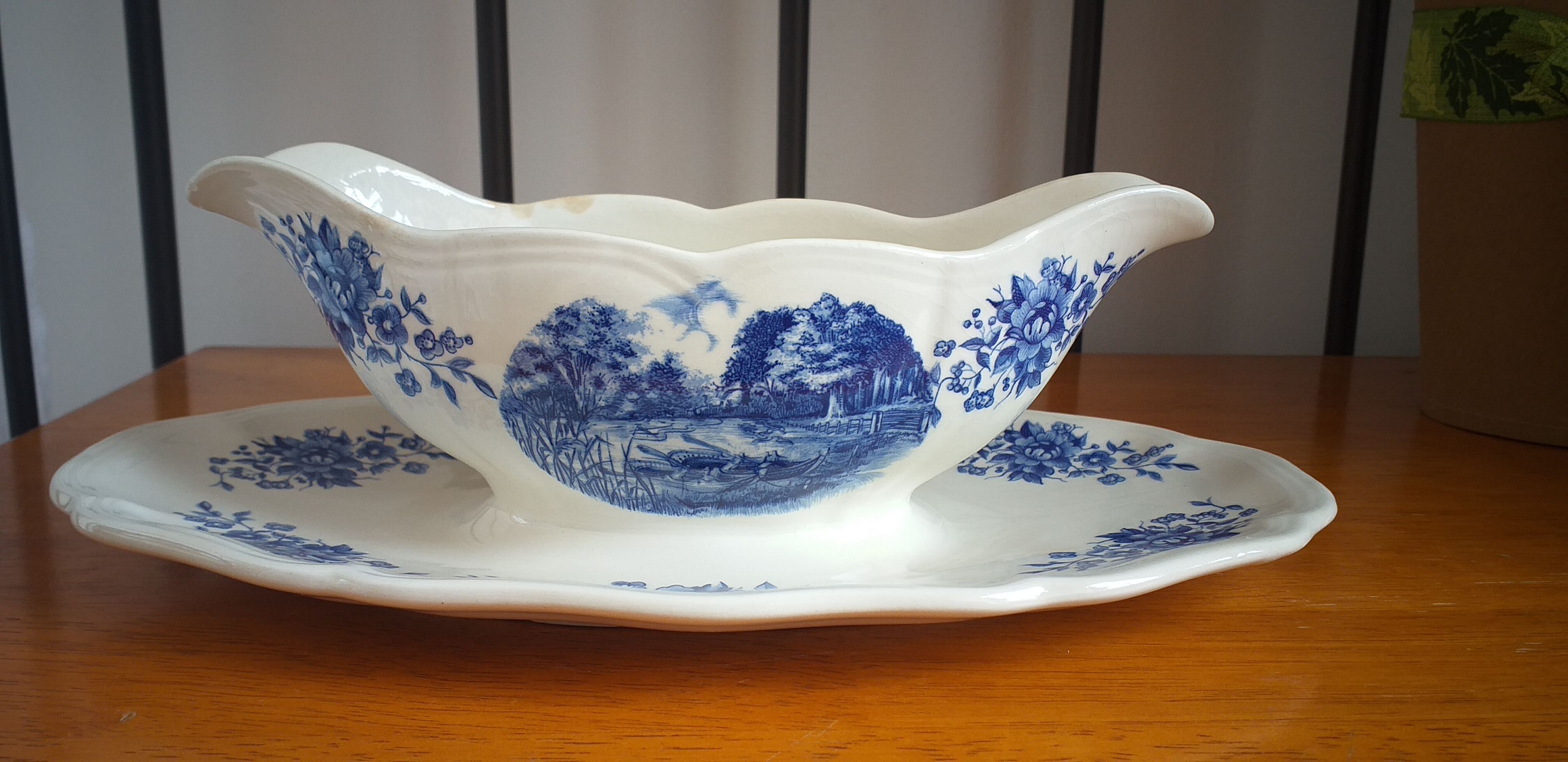 Sarreguemines porcelain sausage maker Romantic model