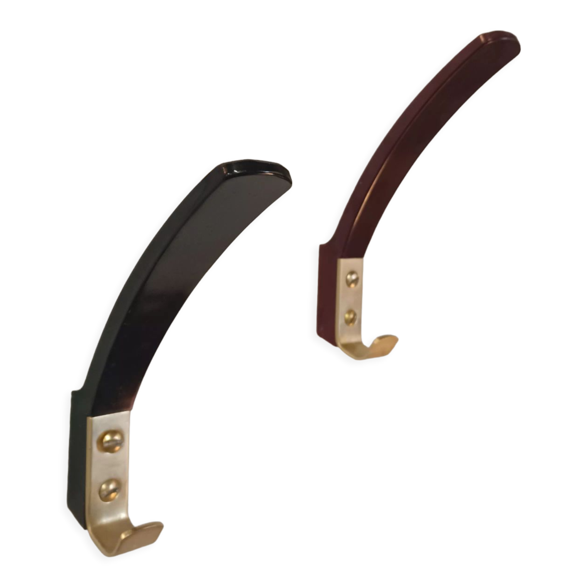 10 hooks, KM Austria, bakelite and brass