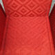 Fauteuil tissé en nylon rouge