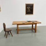 2m solid elm farmhouse table