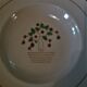 Series of four hollow plates Longwy 50s cherry blossoms