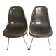 4 authentic Charles Eames and Ray Miller chairs - Fibreglass