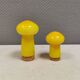 Two Holmegaard ‘Palet’ salt and pepper shakers. Michael Bang, yellow 1960s