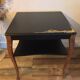 Coffee table / side table restored — Matt black & golden touches