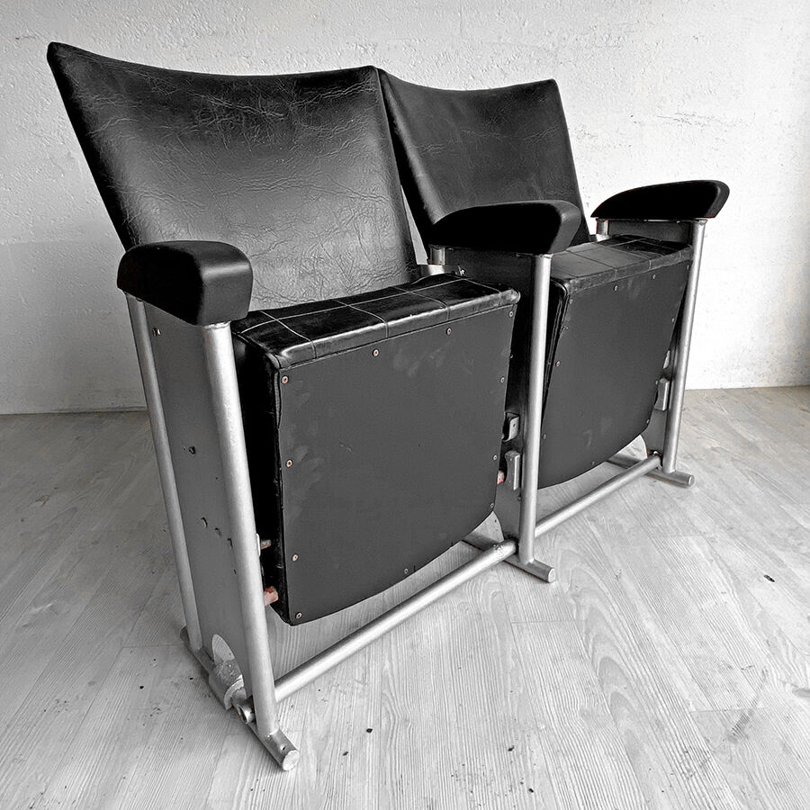 Vintage cinema bench 1960