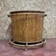 Vintage bar in rattan & bamboo - 70's spirit - Authentic patina