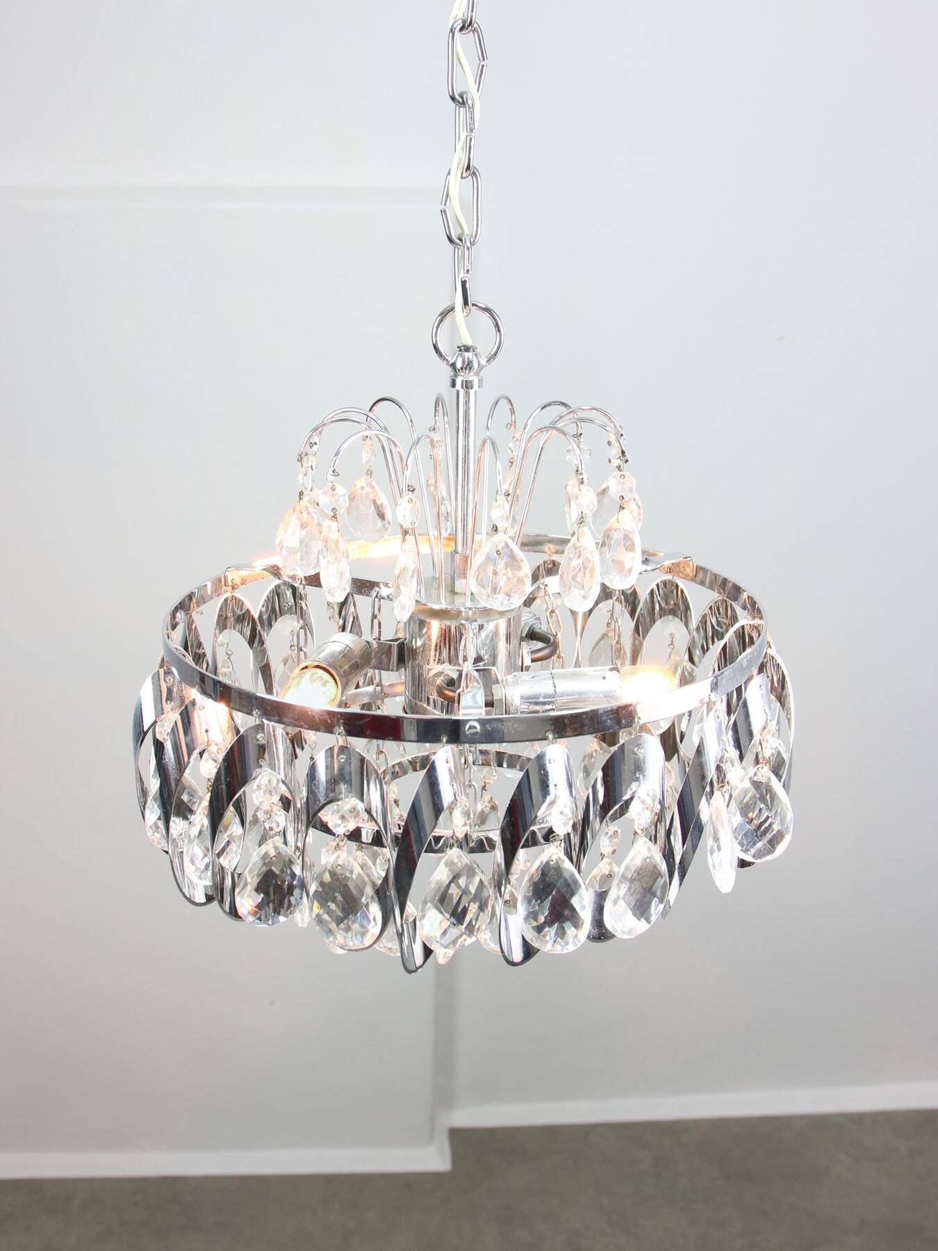 A pair of Vintage Viennese Crystal Chandeliers, 70s
