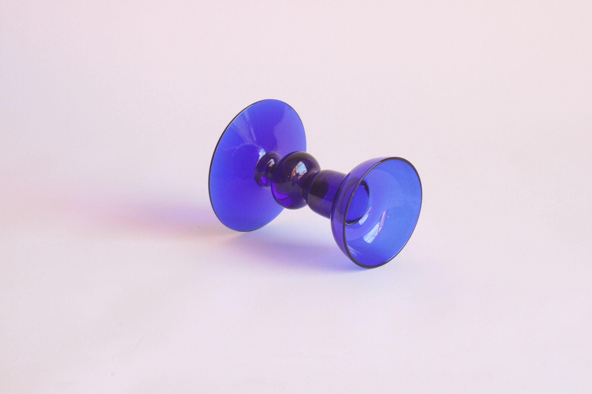 Chandelier bleu cobalt de style scandinave, années 1960.