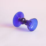 Cobalt blue scandinavian style candle stick, 1960s.