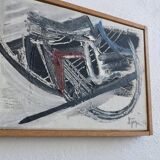 Lars Sjögren abstract oil painting | Sweden | 1965