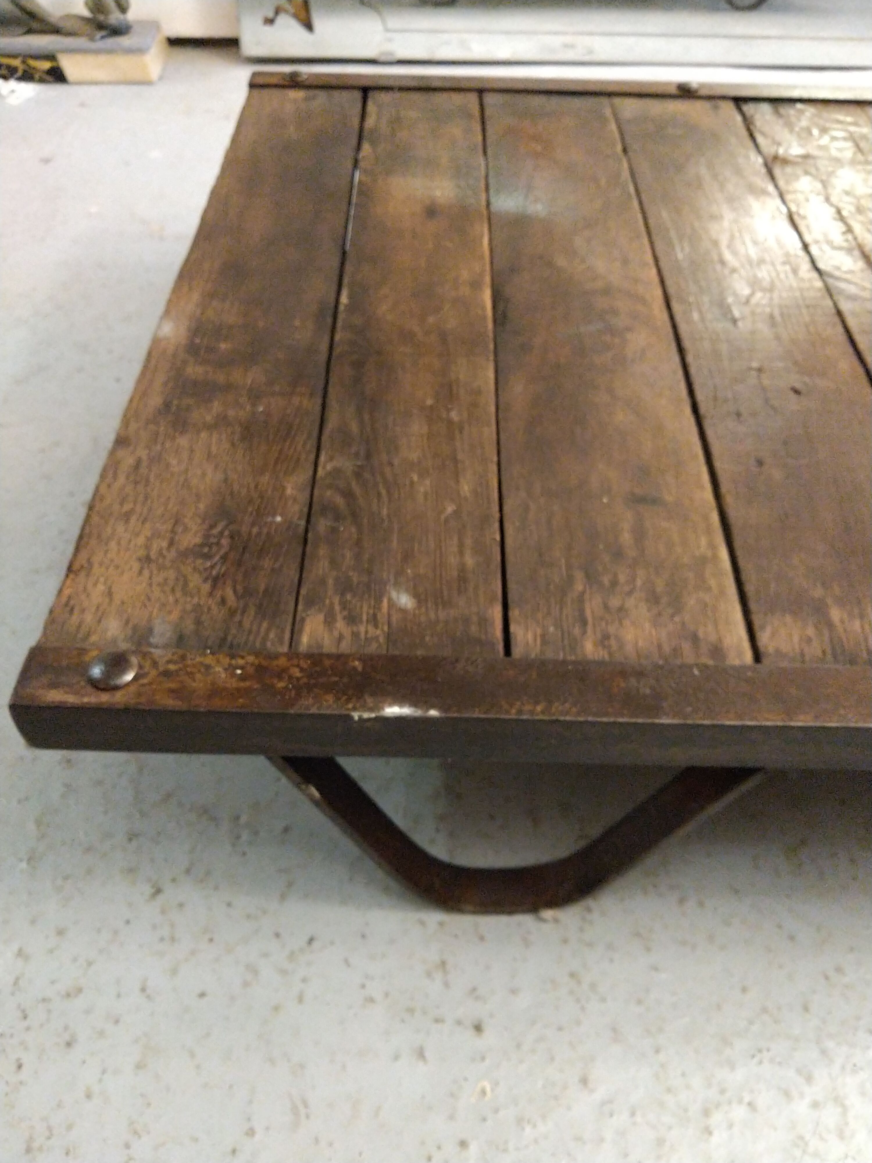 Industrial coffee table