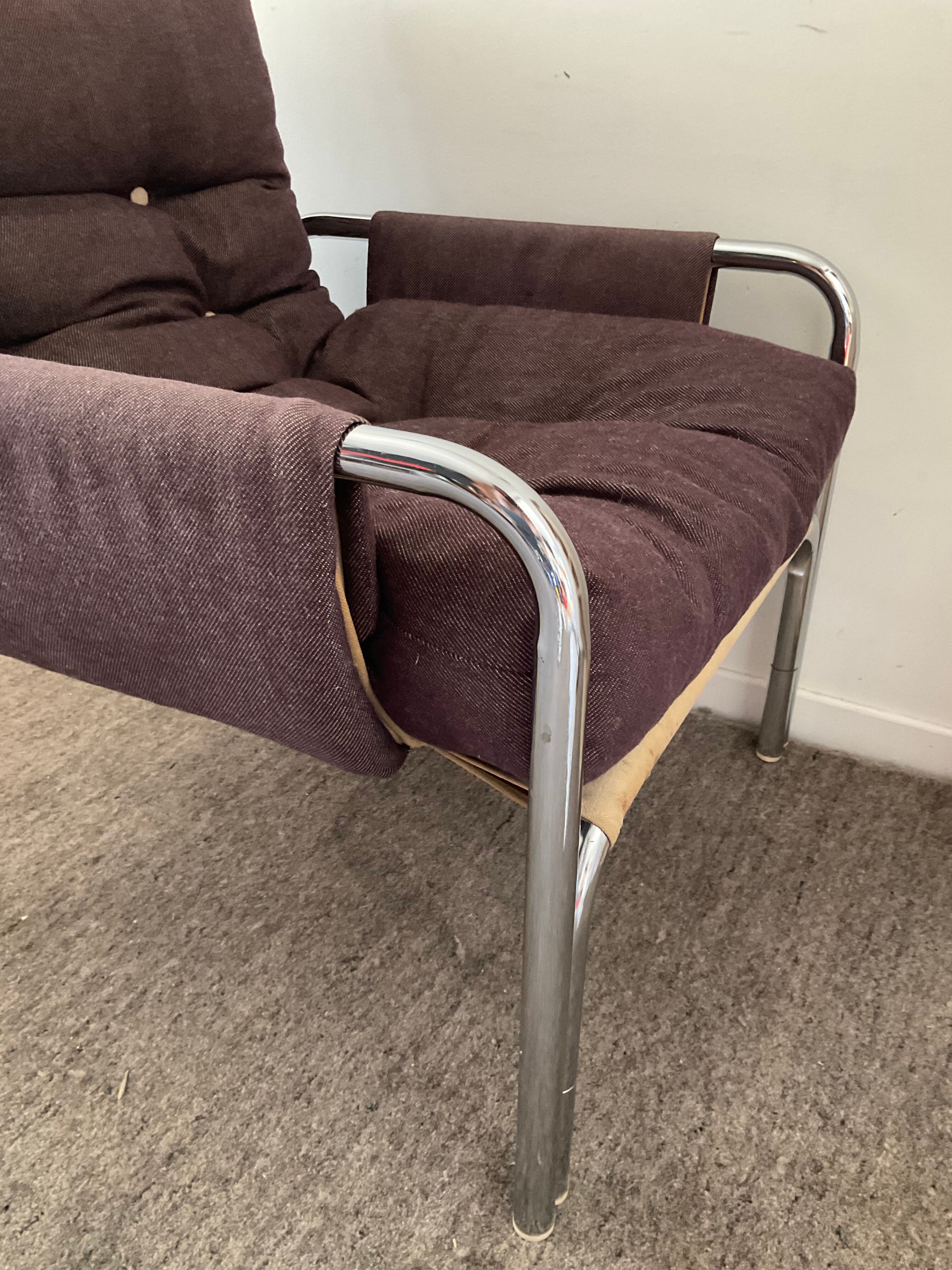 Vintage armchair Bauhaus style 70s