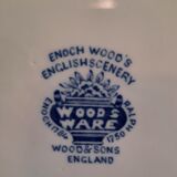 8 flat plates English earthenware Wood and Sons