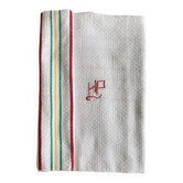 Nappe en damassé de métis, monogrammé HP - 210x130 cm