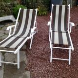 Pair of sunbathing