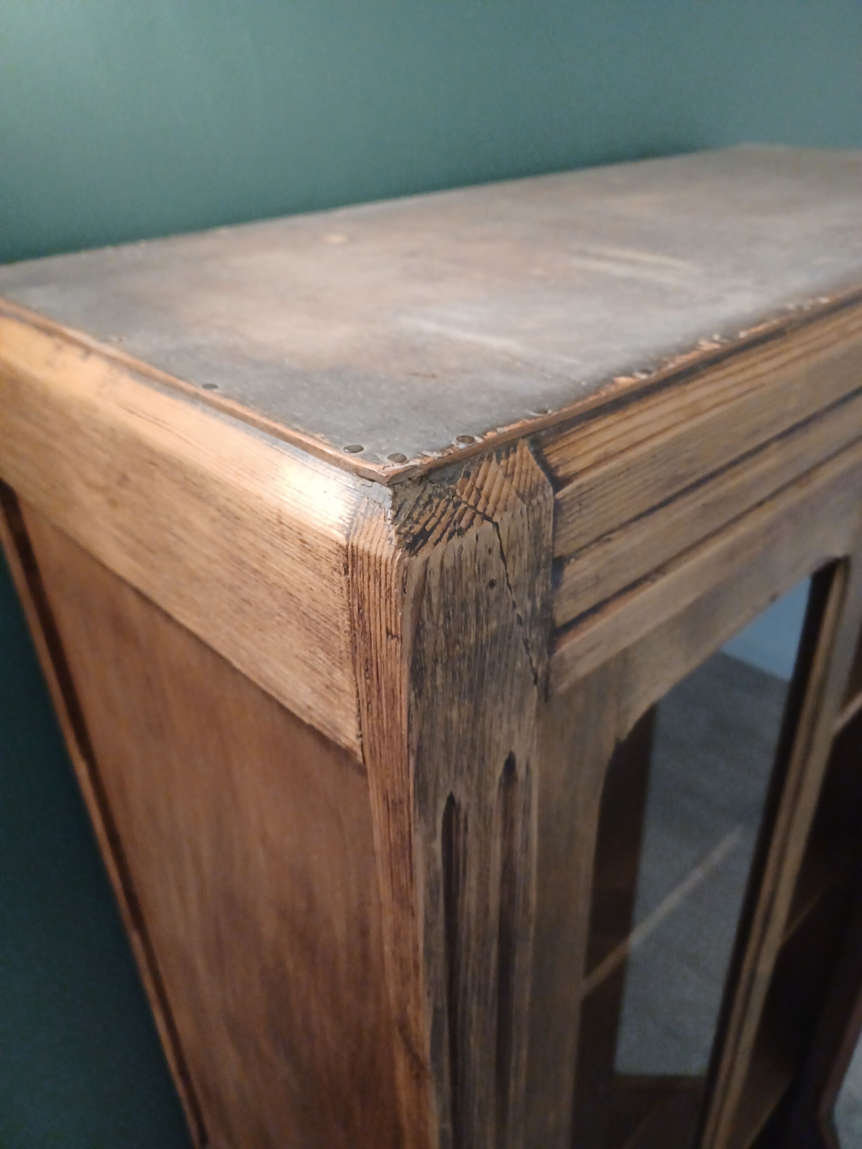 Art deco glass-glazed parisian wardrobe