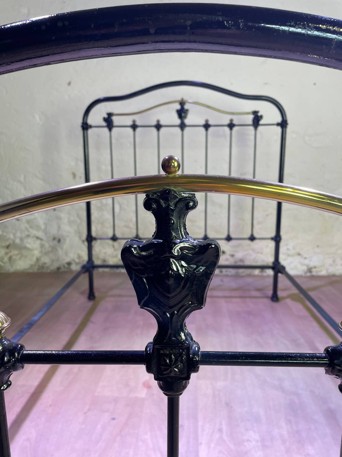 Napoleon III style wrought iron bed