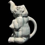 Elephant-shaped ceramic pitcher