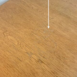 Vintage extendable round dining table Omann Jun