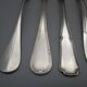 6 mismatched old silver metal forks for a chic table