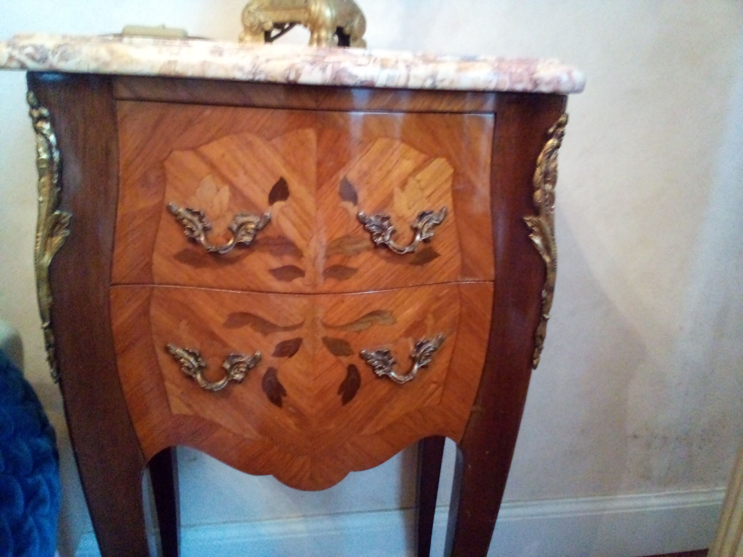 Paire de chevets louis xv bois de rose