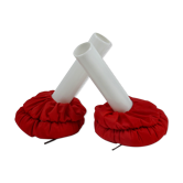 Lampes de bureau cloche rouge de Pas-d'Urbino Lomazzi pour Sirrah, 1982