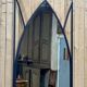 Gothic style mirror, modern metal work