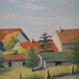 Oil on landscape canvas