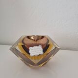 Murano Sommerso ashtray + table lighter set