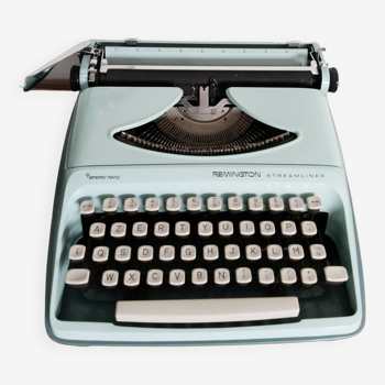 Vintage portable typewriter, functional, Remington Streamliner, new ribbon