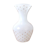 Vase en verre opalin aux étoiles