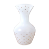 Opaline glass vase with stars