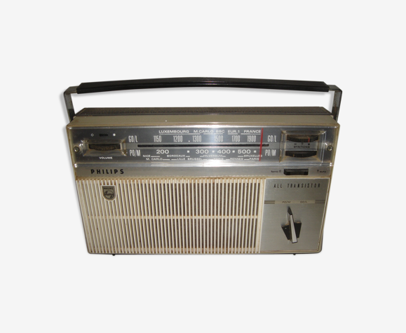 Former Philips All 1960 transistor portable radio station | Selency
