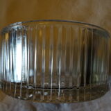 Vintage ribbed glass bowl