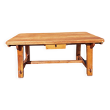 farm table with extensions, solid wood
