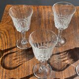 Set of 5 classic flared stemmed glasses