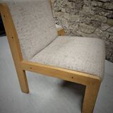Pair of 1970s loop wool lounge chairs