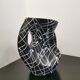 Vase two handles tricolor vallauris