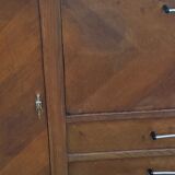 Vintage gold oak row feet compass from the 50s